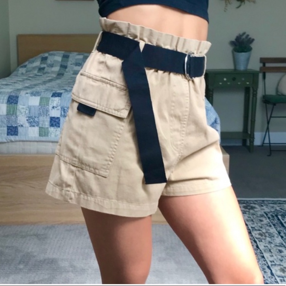 NWT H&M Cargo Shorts Utility Belt